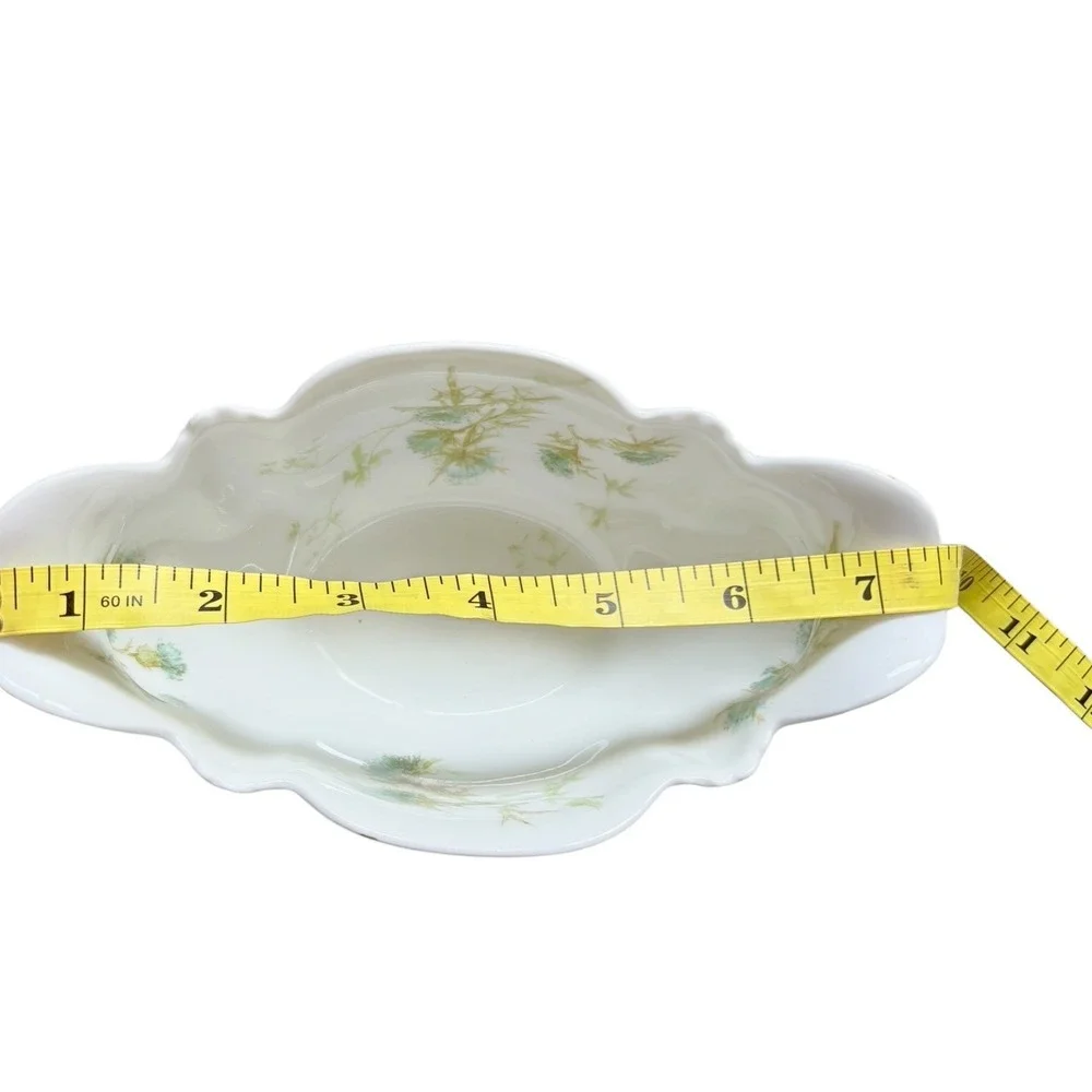 Haviland Antique Limoges France Thistle‎ Porcelain Bowl J.W. Putts. 1876–1889